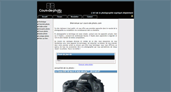 Desktop Screenshot of cours-de-photo.com